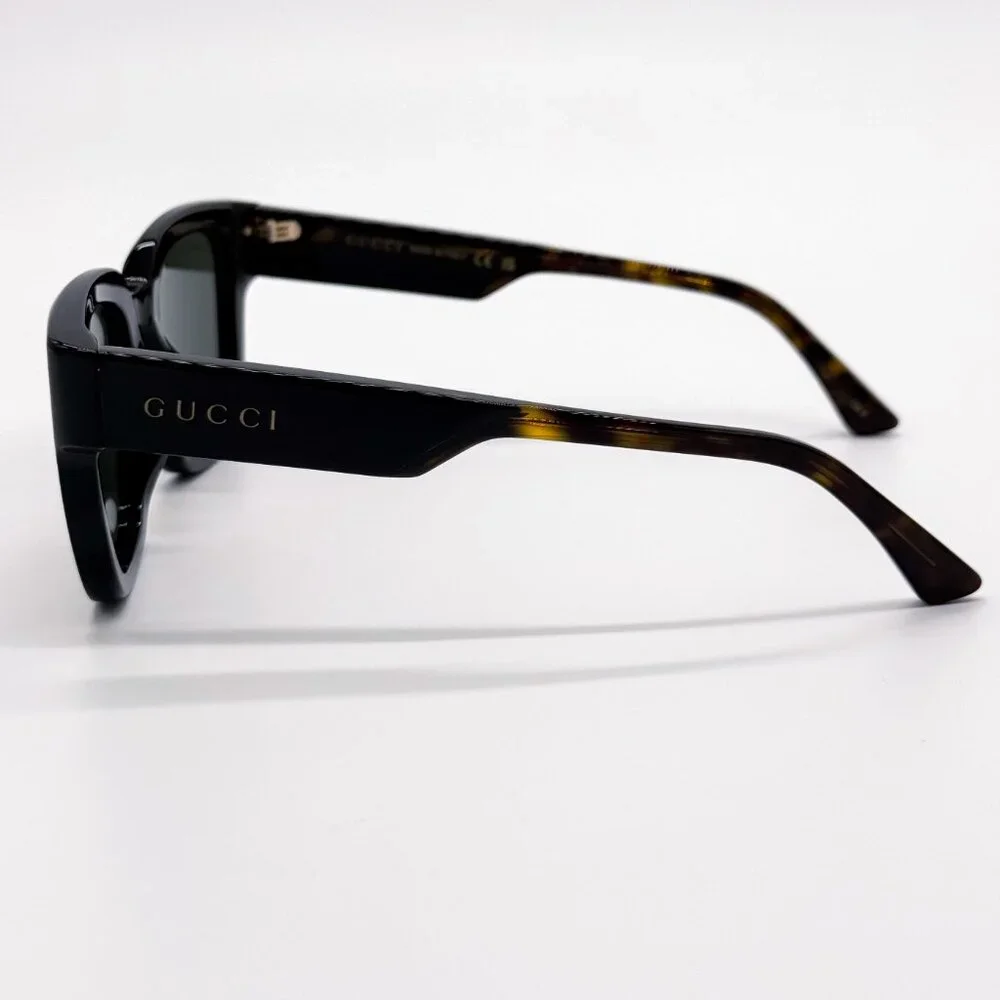 NEW GUCCI GG1670SK 001 UNISEX BLACK HAVANA GREY SUNGLASSES GUCCI